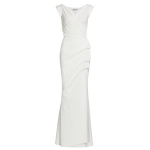 Chiara Boni La Petite Robe Egea Cap-Sleeve Jersey Gown | Size 44